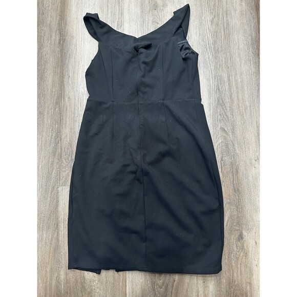 LULU'S Women's Classic Glam Dress XL Black Off-the-Shoulder Bodycon Cocktail - Picture 5 of 8